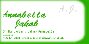 annabella jakab business card